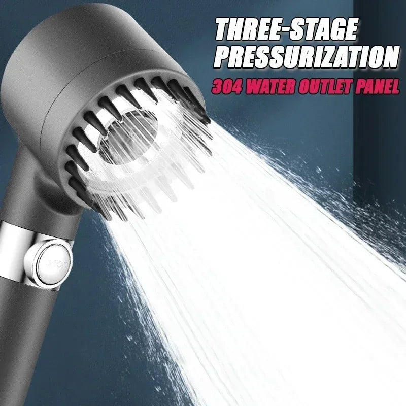 high pressure 3-mode direct stream shower head