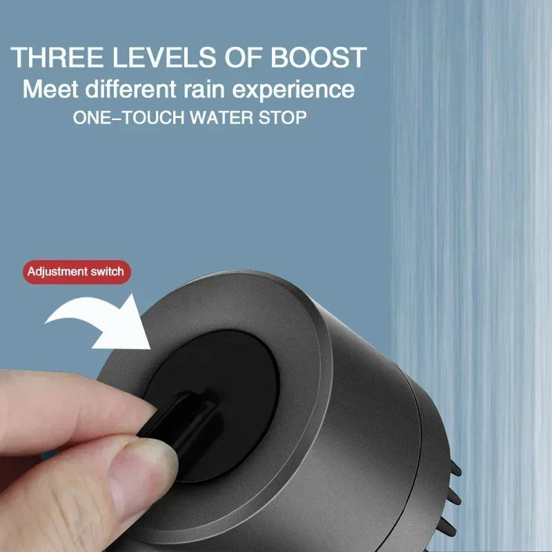 high pressure 3-mode direct stream shower head