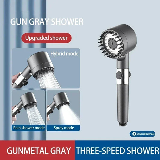 high pressure 3-mode direct stream shower head