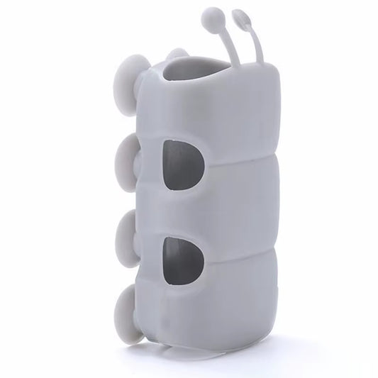 Sucker Shower Head Holder Reusable Shower Bracke Movable Suction Cup Caterpillar Shape Rack Bathroom Accessories